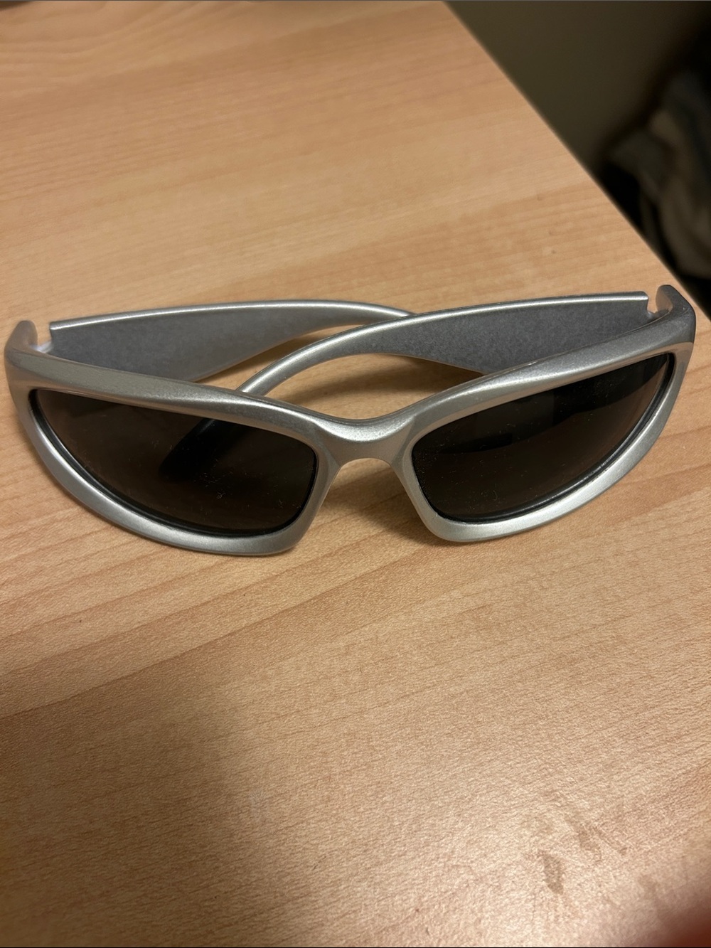 $2 ADD ON - Women's Silver Wrap Sunglasses - Stylish UV Shield